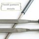thumbnail image 4 of KAIYANG 10 piezas de moldes triangulares ovalados con punta plana de doble grano para pulir vidrio, procesamiento de carpintería industrial, 4 x 160 mm, 4 of 5