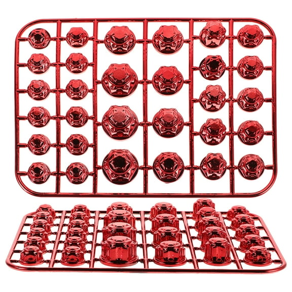 2 Sets Universal Motorcycle Engine Bolt Caps Screw Covers - Decorative Accessories for Motorbike Repair and Custom Modification