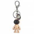 thumbnail image 4 of FELTECHELECTR 1Pc Astronaut Shape Key Chain Metal Electroplated Golden Decorative for Everyday Use 4.72X1.18X0.51in, 4 of 8
