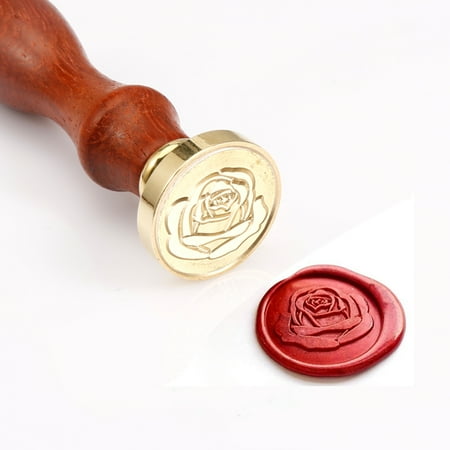 Wax Seal Stamp Set with 8 Piece Sealing Wax Stamp Brass Heads and 1