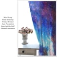 thumbnail image 5 of Galaxy Space Nebula Curtains Universe Planets Fantasy Starry Curtain with Rod Pocket for Bedroom Kitchen Home Decor Drapes Thermal Insulated Window Treatments 2 Panels Set 84x84in, 5 of 6