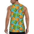 thumbnail image 3 of Xecao Pineapple Men's Tank Top Workout Quick Dry Sleeveless Gym Jogging Muscle Shirts Summer Swim Beach Tops, 3 of 9