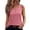 Pink Top, variant on YUGYXL Womens Tank Tops Button Spring Summer Sleeveless Tee Henley Shirt Square Neck Basic Outfits Clothes Pink Top XXL