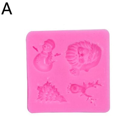 

Christmas Silicone Cake Fondant Mold Sugarcraft Decor Soap Chocolate U S P4J0