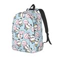 thumbnail image 1 of Disketp Cute Panda Bear Mochila de Lona Estampada, Mochila Escolar de Viaje Ligera para Estudiantes y Portátil-Medium, 1 of 5