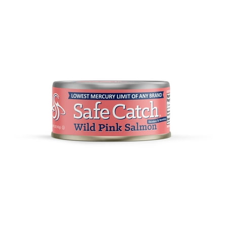(2 Pack) Safe Catch Wild Pink Salmon, 5 oz can (Best Bait To Catch Salmon)