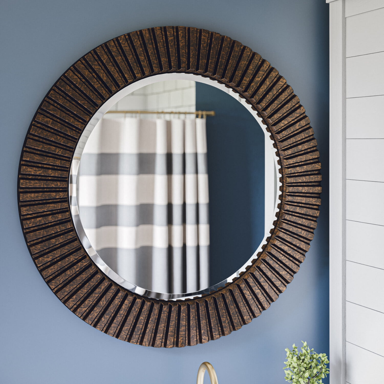 North Beach Wall Mirror with Bronze Finish