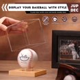 thumbnail image 2 of Vitrina de béisbol JupDec transparente de madera de pino cúbica, paquete de 2, 2 of 7