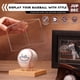 thumbnail image 2 of Vitrina de béisbol JupDec transparente de madera de pino cúbica, paquete de 2, 2 of 7