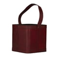 thumbnail image 5 of DecMode 9" x 9" Red Leather 4 Bottles Wine Holder with Carrying Handle, 1-Piece, 5 of 7