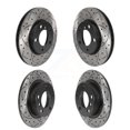 thumbnail image 1 of DS-One Front Rear Coated Drilled Slotted Disc Brake Rotors Kit for Car Mini Cooper Countryman Paceman KD-100505, 1 of 11