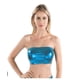 thumbnail image 2 of Sujetador bandeau con top de tubo corto sin tirantes metálico brillante para mujer, 2 of 2