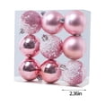thumbnail image 3 of ESULOMP Christmas Balls Ornaments, 9Pcs Xmas Tree Decorations, 60mm/2.36" Shatterproof Christmas Tree Ornaments Hanging Ball for Holiday Wedding Party Decoration, 3 of 7