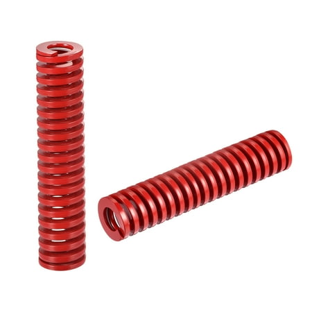 

Uxcell Die Spring 2 Pack 25mm OD 125mm Long Spiral Stamping Medium Load Compression Die Springs Red