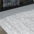 thumbnail image 5 of Superior Two-Toned Braided Indoor/ Outdoor Area Rug, Slate/ White, 3' x 5', 5 of 7