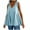 Light Blue, variant on Womens Babydoll Tops Summer 2025 Trendy Pleated Flowy V Neck Tank Tops Loose Fit Cute Casual Sleeveless Tee Shirts (XL, White)