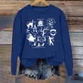 thumbnail image 2 of WEAIXIMIUNG Sweatshirts à Col Rond pour Femmes Pull à Capuche Imprimé Lettre pour Automne et Hiver, 2 of 3