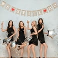 thumbnail image 4 of 2.8M WE STILL DO Bunting Banner Linen Swallowtail Flags Banner Hanging Garland for Wedding Party, 4 of 7