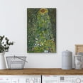 thumbnail image 4 of HFDF Canvas Print Wall Art Sunflower by Gustav Klimt Nature Abstract Oil Painting Fine Art Traditional Scenic Colorful Multicolor Ultra for Living Room, Bedroom, Office 12x18inch Framed, 4 of 6