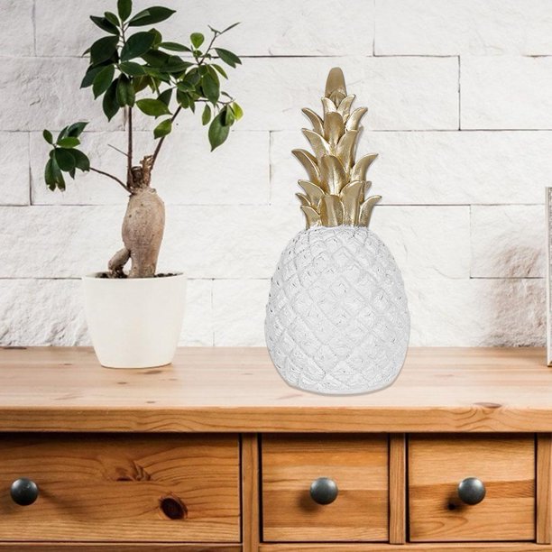 Adornos nórdicos modernos de piña para sala de estarescritoriodecoración del hogar (blanco L) Ndcxsfigh Nuevos Originales