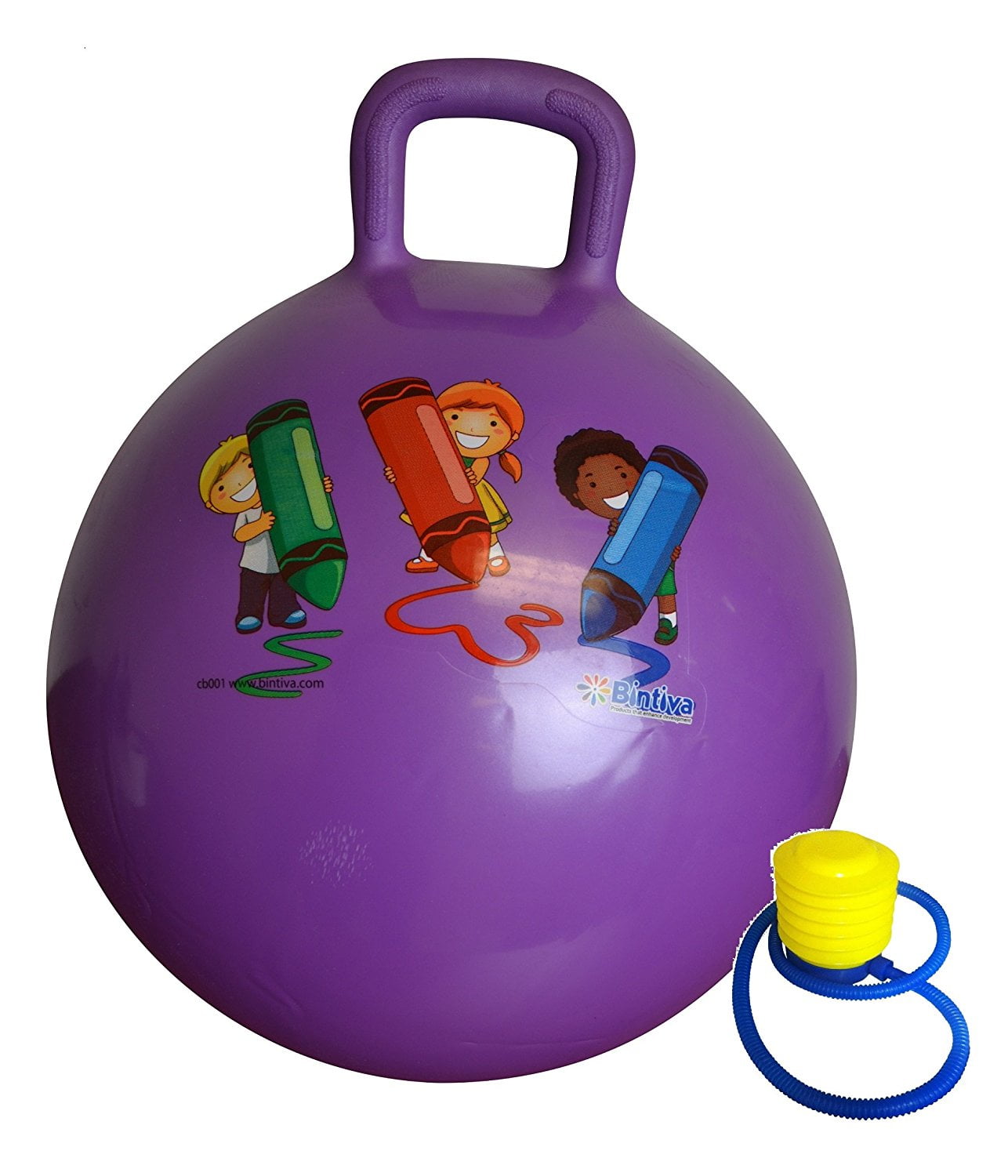 Hippity Hop 45 Cm Including Free Foot Pump, For Children Ages 36 Space Hopper, Hop Ball