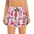 thumbnail image 4 of Lsque Garden Gnomes Printed Women's Running Shorts with Liner Pockets,Elastic Quick Dry Workout Athletic Gym Yoga Shorts,Womens High Waist Shorts-X-Large, 4 of 9