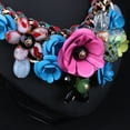 thumbnail image 7 of GHSOHS Necklaces for Women Bead Necklace Choker Jewelry Initial Necklaces Women Floral Chain Statement Bib Big Necklace Collar Fashion Jewelry Choker Necklace Clavicle Chain, 7 of 7