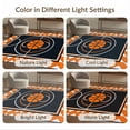 thumbnail image 7 of ODIKA 4'x6' Washable Area Rug Interlocking Border Blanket Football Bold Center Round Basketball Refined for Bedroom, Reading Nook, Pet Friendly & Non-Shedding, 7 of 7
