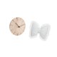 thumbnail image 5 of Reloj de pared redondo,Reloj de pared de madera para decoración de sala de estar,Cojín con lazo bonito,Almohada con forma de lazo,bonito cojín decorativo con lazo,Funda de almohada con lazo, 5 of 8