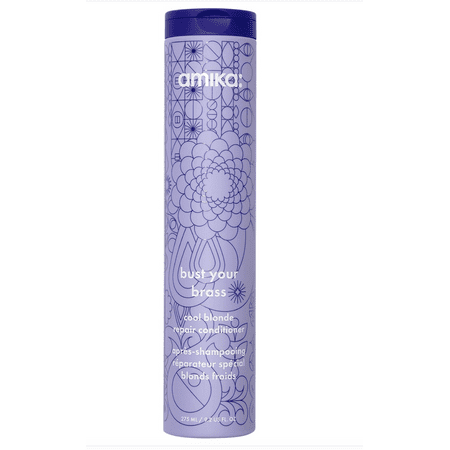 Amika Bust Your Brass Cool Blonde~ Shampoo ,Conditioner 9.2oz & Free Mask 1oz