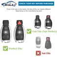 thumbnail image 2 of Key Fob Cover Compatible with Fit for Audi A4 A3 Q3 Q5 Q7 TT TTS RS3 S4 S3 A1 S6 RS4 RS6 Q2L ABS Smart Remote Key Case Keychain Case Holder Protector,D,3 Buttons, 2 of 6