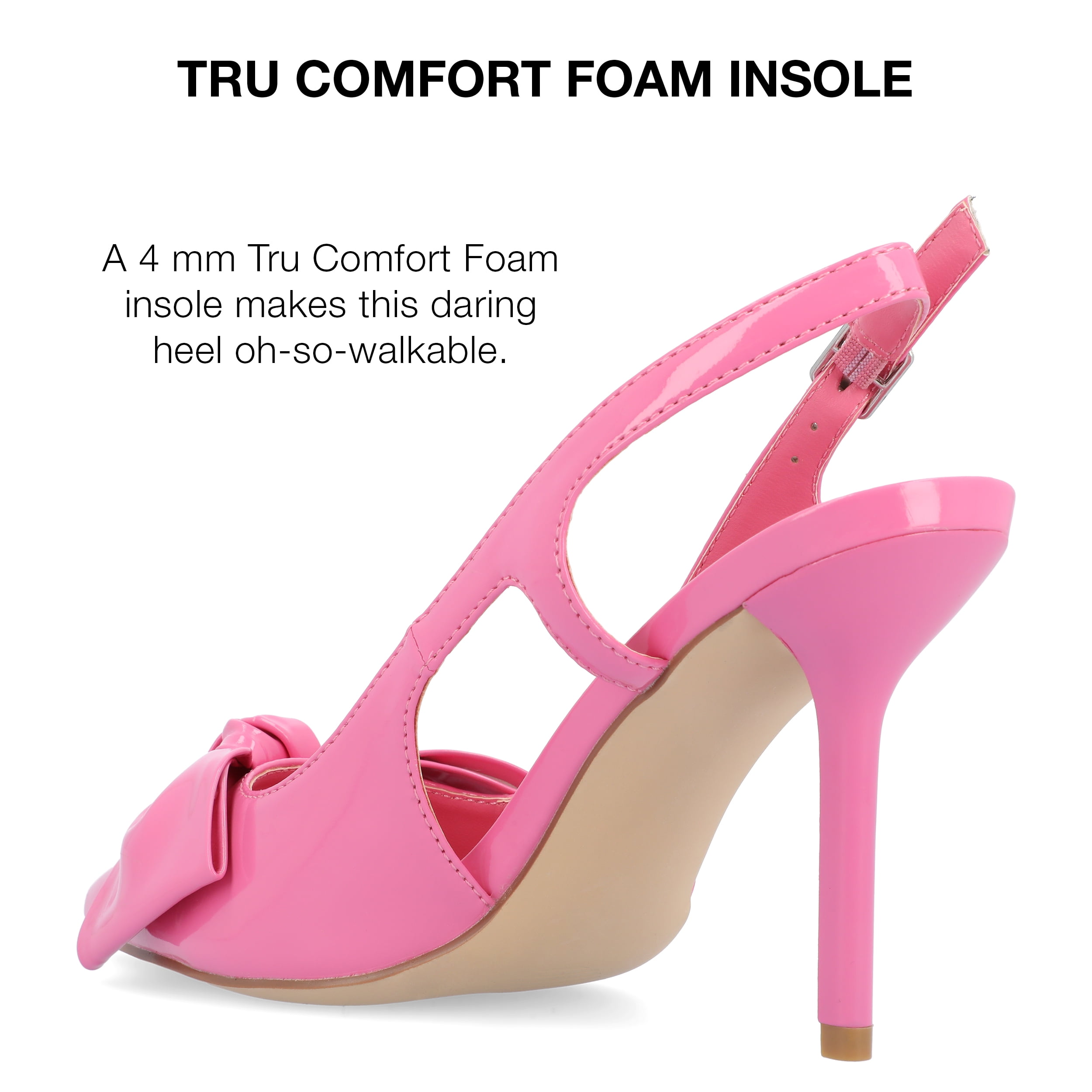 Journee Collection Womens Viera Tru Comfort Foam Mid Heel Pointed Toe Pumps
