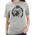 thumbnail image 3 of Oversized The Welder Graphic Design Deluxe Jersey T-Shirt - Heather Grey XL, 3 of 4