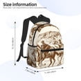 thumbnail image 4 of Picia Western Desert Cowboys1 Large Capacity Backpack Classic Style Backpack Casual Backpack Water-Resistant School Work Travel Outdoor Backpack, 4 of 8