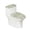 Daisy Pattern Design, variant on HELLHERO Starfish Toilet Seat Cover Soft Toilet Lid Covers & Pack of 2 for Hotel Stretch Fit Elastic Bottom