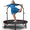 Red, variant on Mersco 40'' Foldable Fitness Trampoline With Adjustable Handlebar for Adults, Indoor Sports Trampoline With Durable Bungee Ropes,Quiet Exercise Rebounder for Cardio and Strength Training