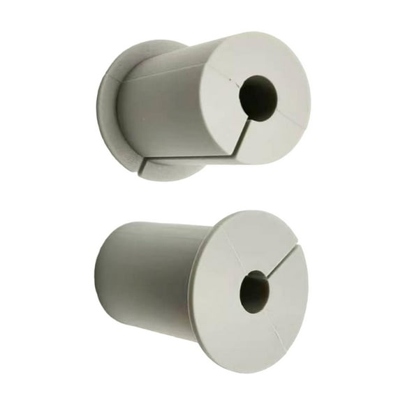 Kit de enrutamiento de cables de 2 piezas de silicona resistente al desgaste profesional fácil de instalar en la pared Gris