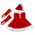 thumbnail image 3 of Vestido de disfraz de Papá Noel para mujer Vestido de Papá Noel para fiesta de festival Actuación en el escenario, 3 of 8