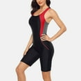 thumbnail image 6 of Sociala Women's Athletic Swimsuit Hollow-out Boyleg Sport Swimwear, 6 of 7