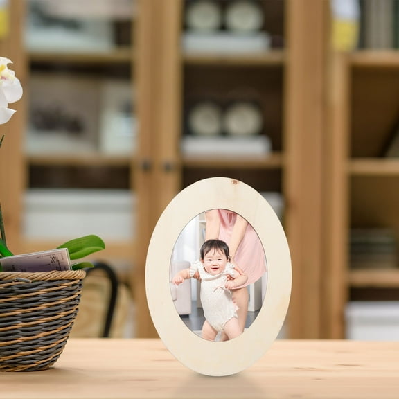 PENIKOKO 3Pcs DIY Photo Frame Kit Brown Handmade Photo Frame Material for Desk Display Craft