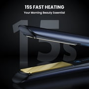 NEXPURE Professional Ionic Travel Flat Iron Hair Straightener with Adjustable Temp & Dual Voltage