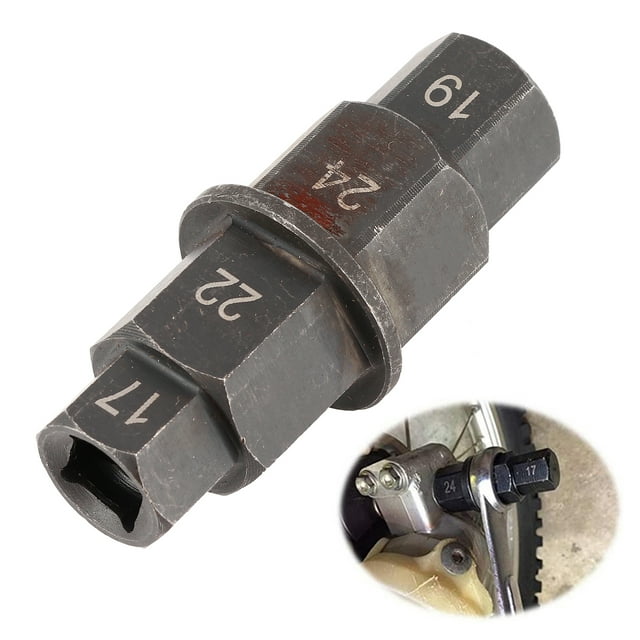 FAGINEY Motorcycle Wheel Axle Removal Tool 17/19/22/24mm Spindle Disassembly Hex Key Aluminum Alloy Motorcycle Axle Tool