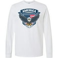thumbnail image 3 of Inktastic America with Eagle Shield and Banner Long Sleeve T-Shirt, 3 of 5