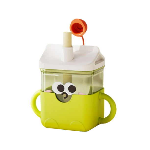 Vaso de entrenamiento para bebés de 12 a 18 meses. Bonito vaso para beber agua. Verde