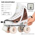 thumbnail image 3 of Crazy Skates Glitz Roller Skates | Adjustable or Fixed Sizes | Glitter Sparkle Quad Skates for Women and Girls, 3 of 7