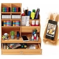 thumbnail image 1 of Organizador De Escritorio Madera Oficina Con Cajonera, 1 of 5