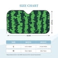 thumbnail image 2 of Kdxio Green Stripes Of Watermelon Print Windshield Sun Shade, Foldable Sun Blocker for Car,Truck,SUV Automotive Interior Sun Protection,Reflective Shade for Front Windshield(Medium), 2 of 6