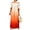 #520-Orange, variant on Taylonsss Womens Off Shoulder Puff Sleeve Maxi Dress Bohemian Beach Vacation Gradient Flowy Dress