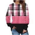thumbnail image 2 of Jienlioq Hauts pour Femmes Mode Décontractée Manches Longues Col Rond Sweat Imprimé Blouse, 2 of 5