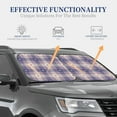 thumbnail image 4 of Balery Heart Check Plaid Sun Shield 2 Pack For Car Front Windows Foldable Sun Visor Protector Blocks Max Uv Rays And Keeps Your Vehicle Cool For Most Sedans Suv Truck, 4 of 7